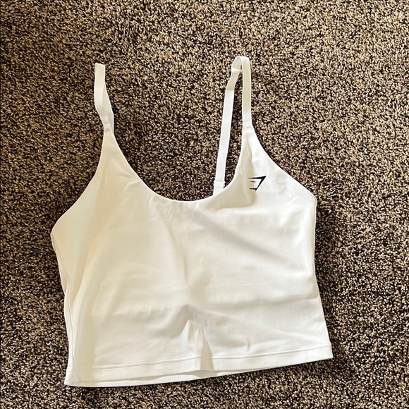 Gymshark White Tank Top - Picture 1 of 2